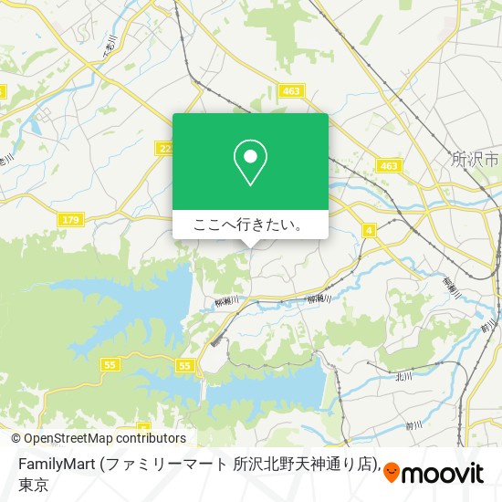 FamilyMart (ファミリーマート 所沢北野天神通り店)地図
