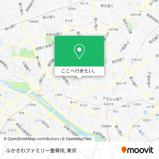 ふかさわファミリー整骨院地図