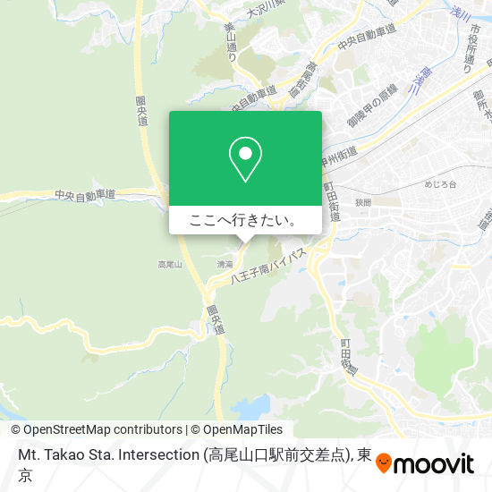 Mt. Takao Sta. Intersection (高尾山口駅前交差点)地図