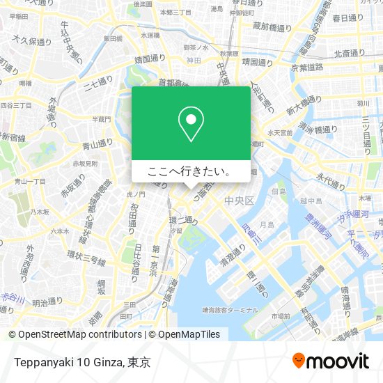 Teppanyaki 10 Ginza地図