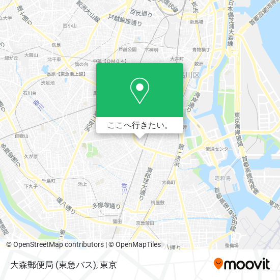 大森郵便局 (東急バス)地図