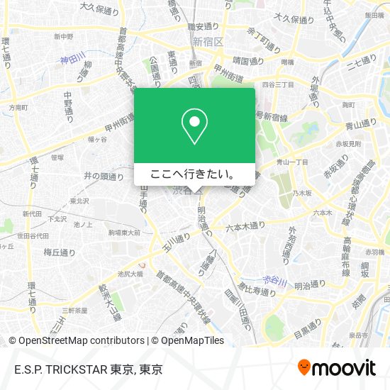 E.S.P. TRICKSTAR 東京地図