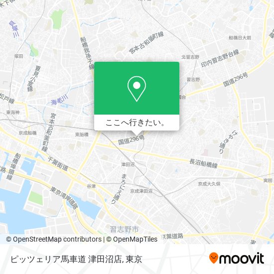 ピッツェリア馬車道 津田沼店地図