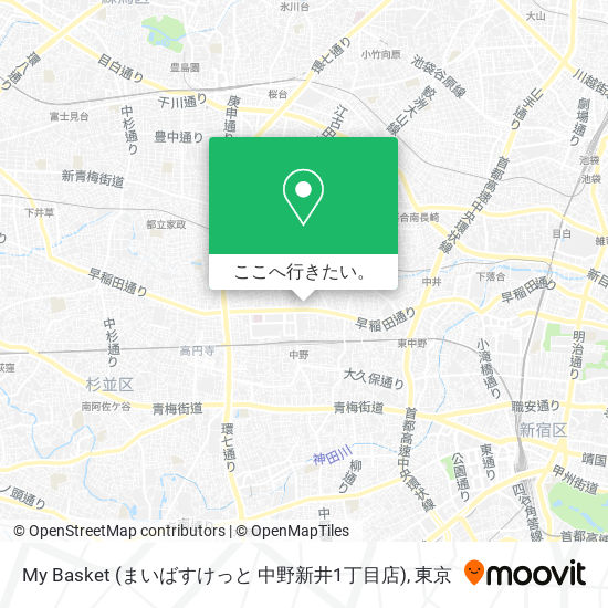 My Basket (まいばすけっと 中野新井1丁目店)地図