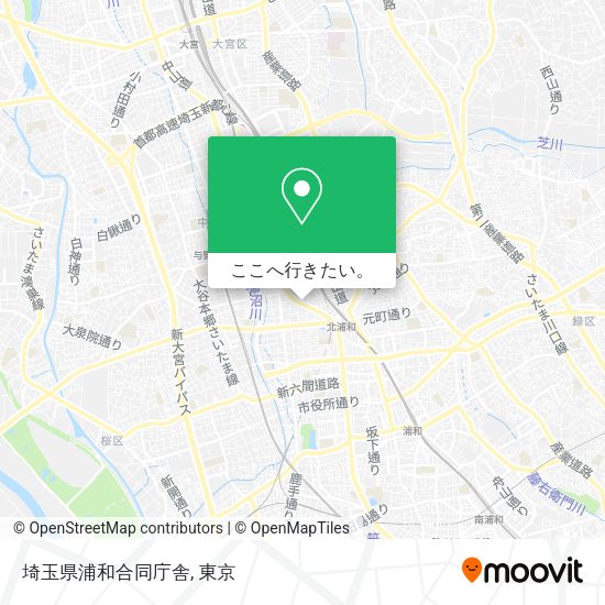 埼玉県浦和合同庁舎地図