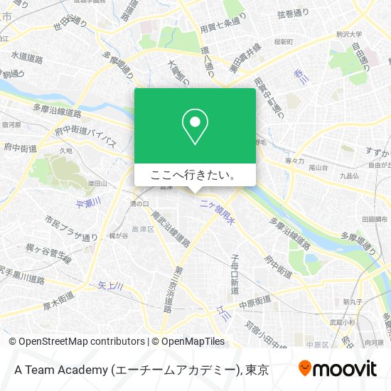 地下鉄 メトロ または バスで川崎市のa Team Academy エーチームアカデミー への行き方
