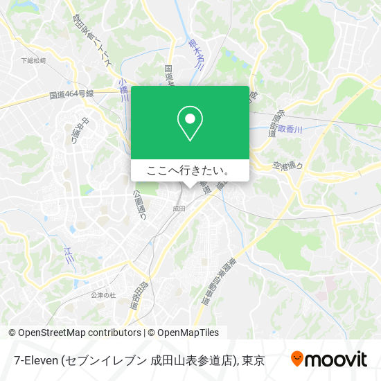 地下鉄 メトロで成田市の7 Eleven セブンイレブン 成田山表参道店 への行き方