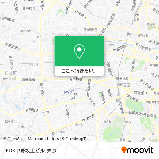 KDX中野坂上ビル地図
