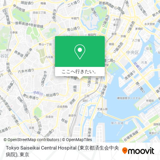 Tokyo Saiseikai Central Hospital (東京都済生会中央病院)地図