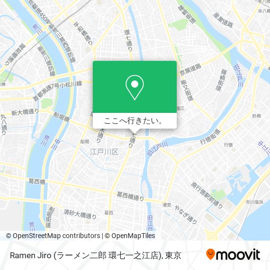 Ramen Jiro (ラーメン二郎 環七一之江店)地図