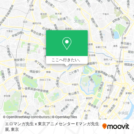 エロマンガ先生 x 東京アニメセンター Eマンガ先生展地図
