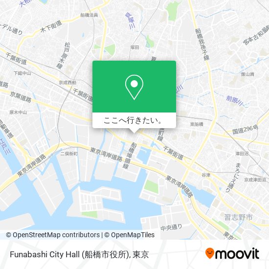 Funabashi City Hall (船橋市役所)地図