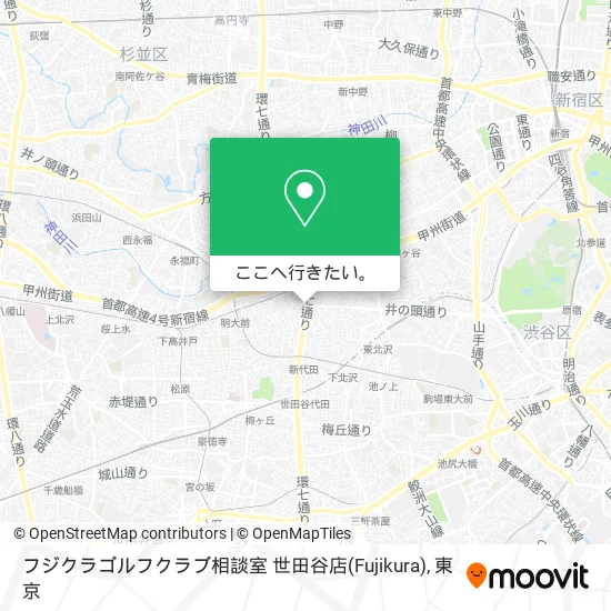 フジクラゴルフクラブ相談室 世田谷店(Fujikura)地図