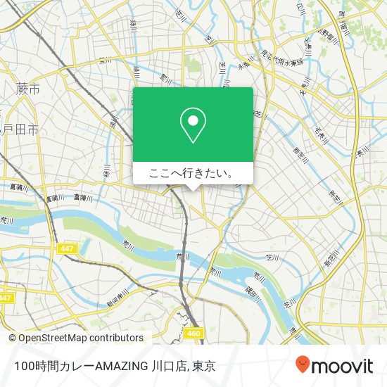 100時間カレーAMAZING 川口店地図