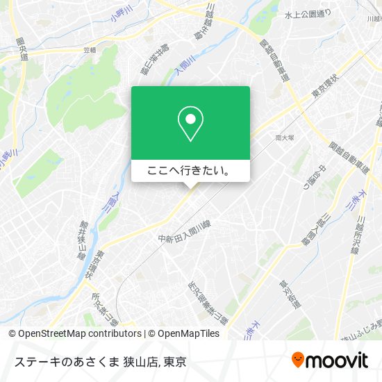 ステーキのあさくま 狭山店地図