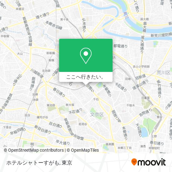 ホテルシャトーすがも地図