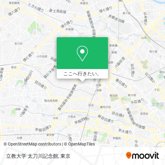 立教大学 太刀川記念館地図