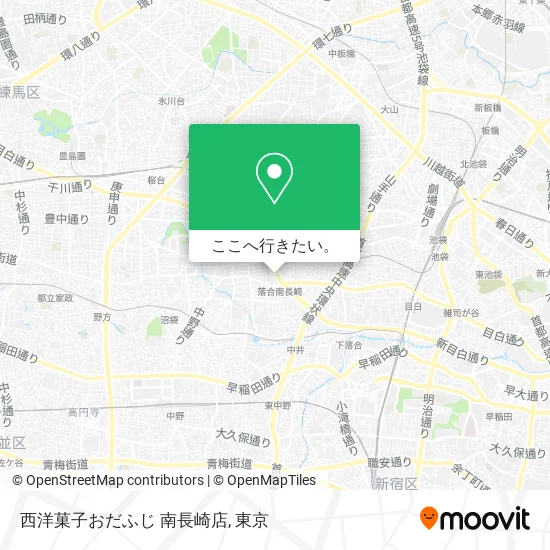 西洋菓子おだふじ 南長崎店地図