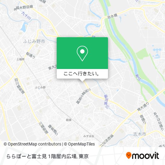 ららぽーと富士見 1階屋内広場地図
