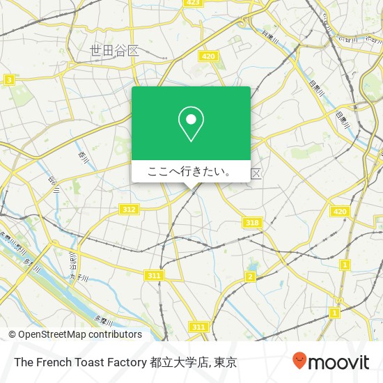 The French Toast Factory 都立大学店地図