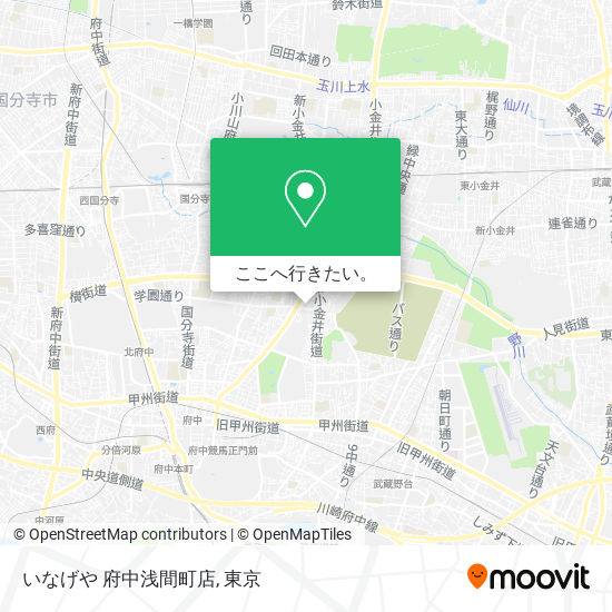 いなげや 府中浅間町店地図