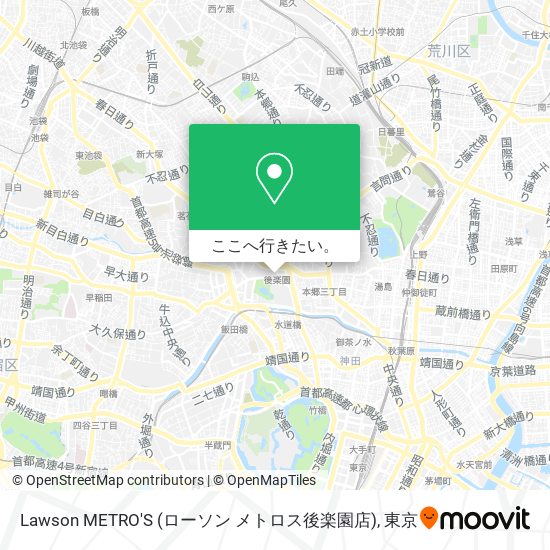 Lawson METRO'S (ローソン メトロス後楽園店)地図
