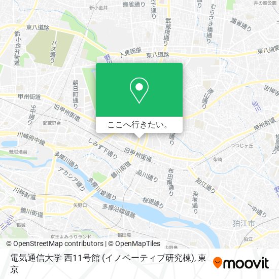 電気通信大学 西11号館 (イノベーティブ研究棟)地図