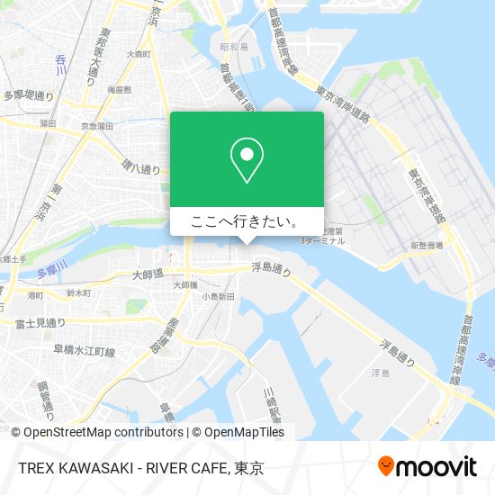 TREX KAWASAKI - RIVER CAFE地図