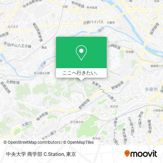 中央大学 商学部 C.Station地図