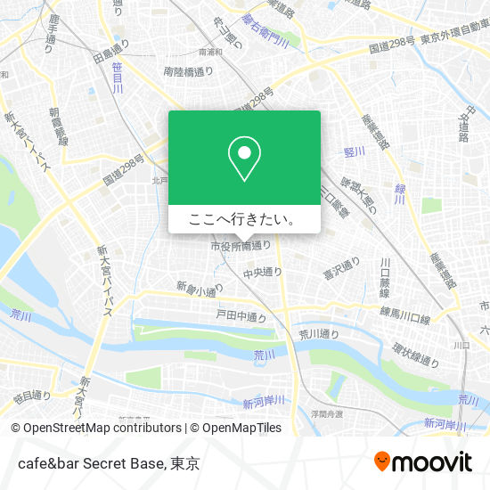 cafe&bar Secret Base地図