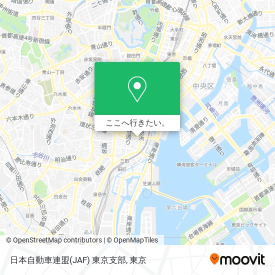 日本自動車連盟(JAF) 東京支部地図