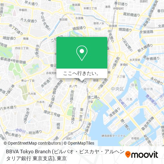 BBVA Tokyo Branch (ビルバオ・ビスカヤ・アルヘンタリア銀行 東京支店)地図