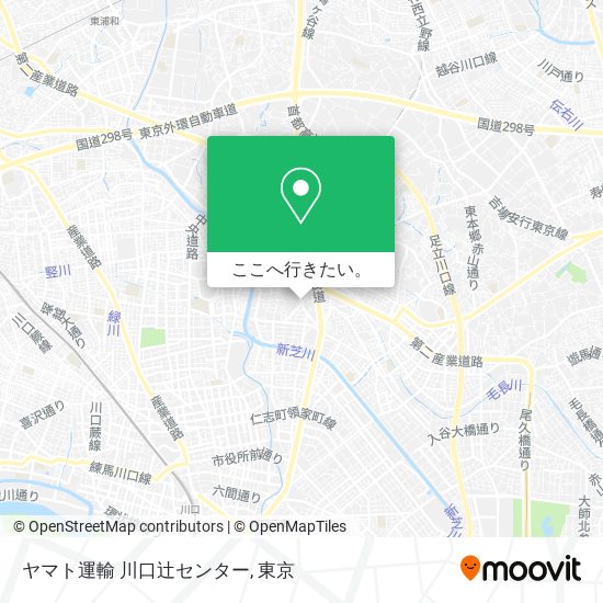 ヤマト運輸 川口辻センター地図