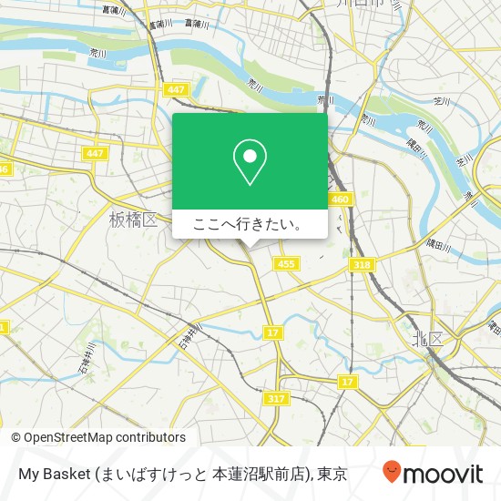 My Basket (まいばすけっと 本蓮沼駅前店)地図