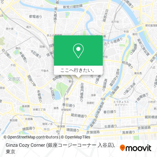 Ginza Cozy Corner (銀座コージーコーナー 入谷店)地図
