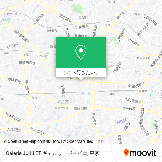 Galerie JUILLET ギャルリージョイエ地図