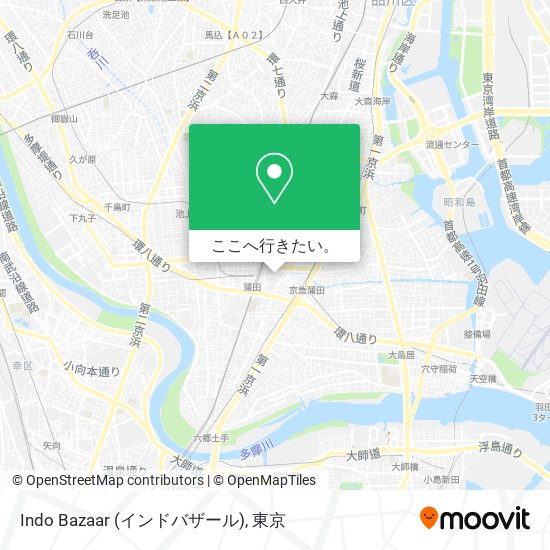 Indo Bazaar (インドバザール)地図