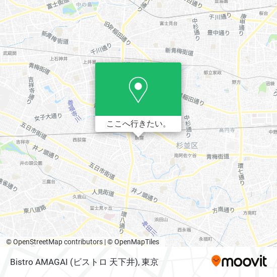 Bistro AMAGAI (ビストロ 天下井)地図