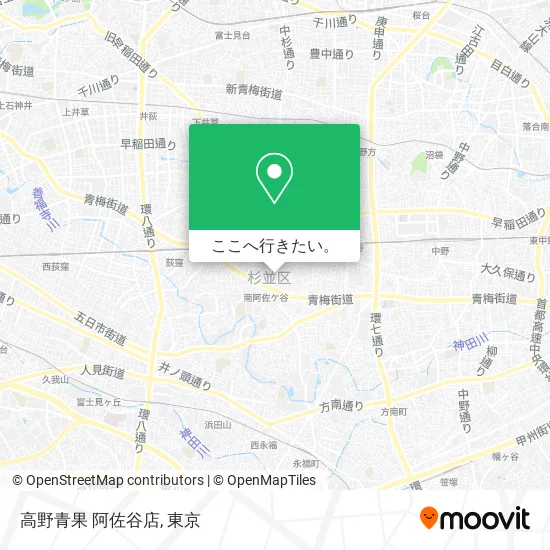 高野青果 阿佐谷店地図