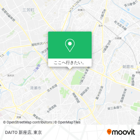 DAITO 新座店地図