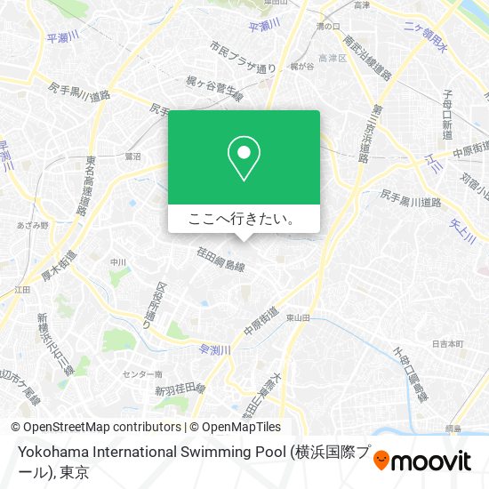 Yokohama International Swimming Pool (横浜国際プール)地図