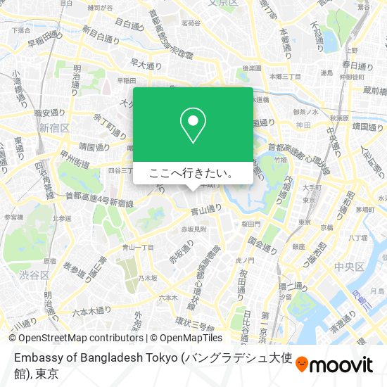 Embassy of Bangladesh Tokyo (バングラデシュ大使館)地図