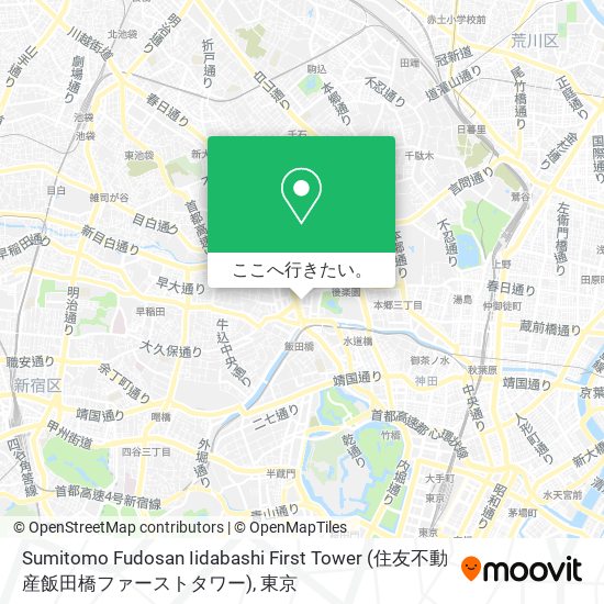 Sumitomo Fudosan Iidabashi First Tower (住友不動産飯田橋ファーストタワー)地図