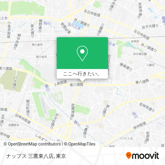 ナップス 三鷹東八店地図