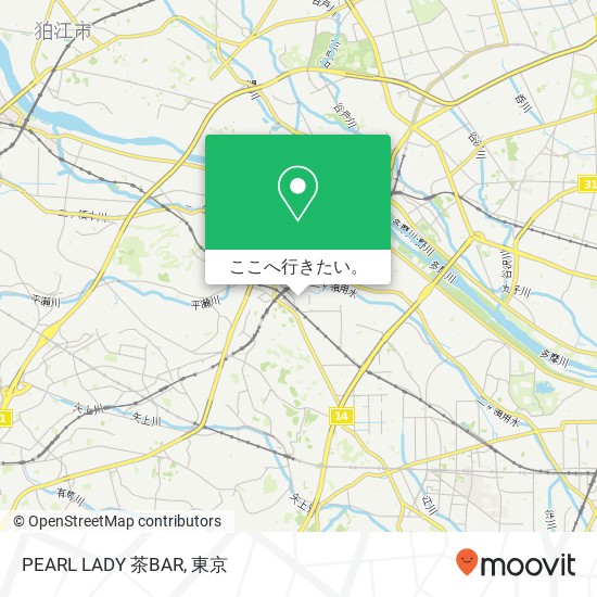 PEARL LADY 茶BAR地図