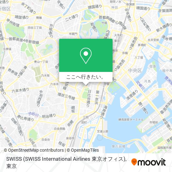 SWISS (SWISS International Airlines 東京オフィス)地図