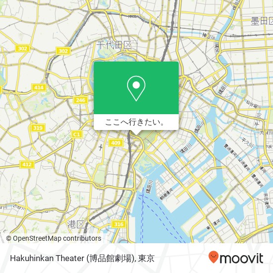 Hakuhinkan Theater (博品館劇場)地図