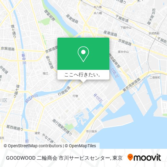 GOODWOOD 二輪商会 市川サービスセンター地図