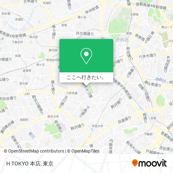 H TOKYO 本店地図