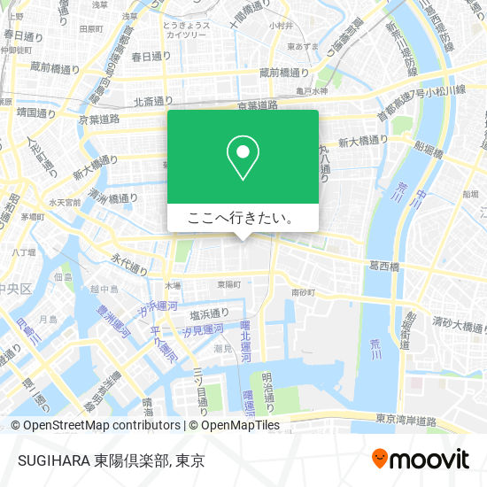SUGIHARA 東陽倶楽部地図